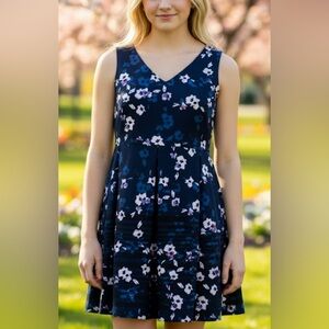 Taylor Navy Floral Mini Dress